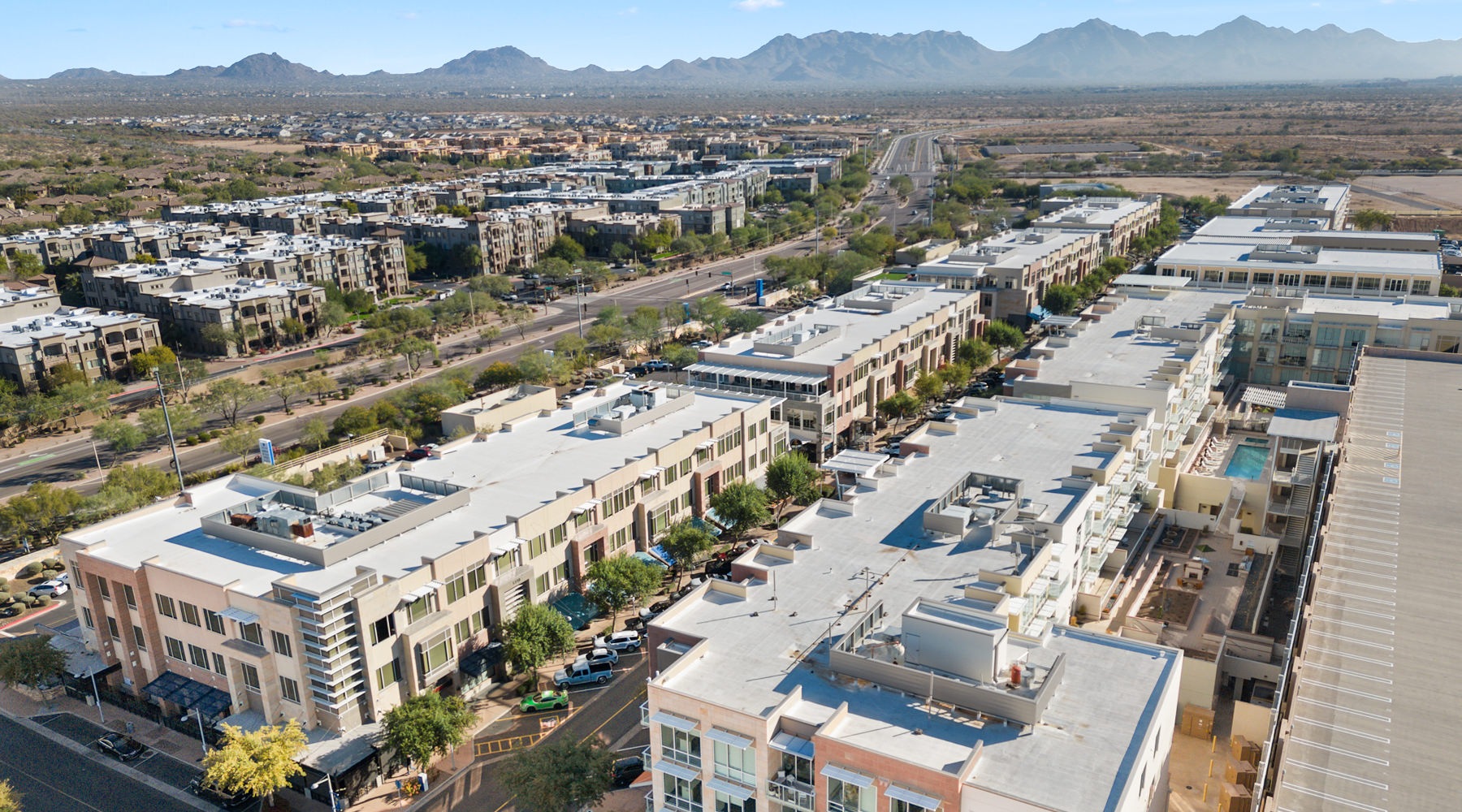 A new standard of living Aerial view of The Residences on High Street